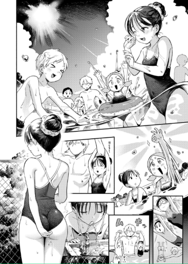 プールサイドの日陰で二人きり…。おしとやかなマセガキ少女の隙に、理性のタガは外れるのか？のサンプル画像